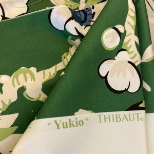 Thibaut Fabric Yukio in Green F920841 (9.8 Yards/Cut Yardage)